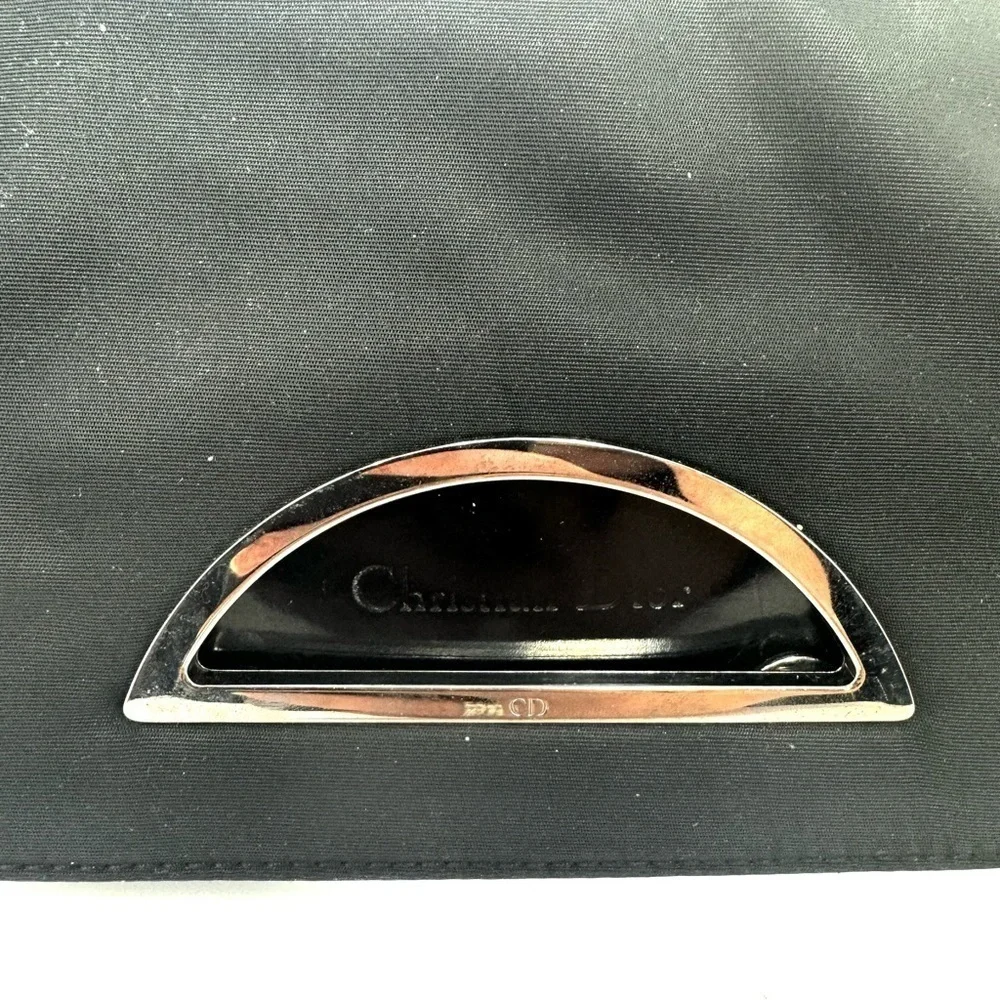 Christian Dior Vintage Black Malice Nylon Bag – Resin Beaded Strap, Galliano Era - Picture 4 of 10